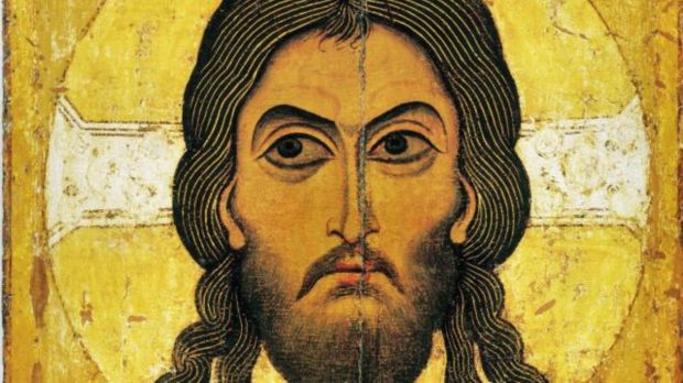 „The Saviour Not Made by Hands”, a Novgorodian icon from c. 1100 based on a Byzantine model