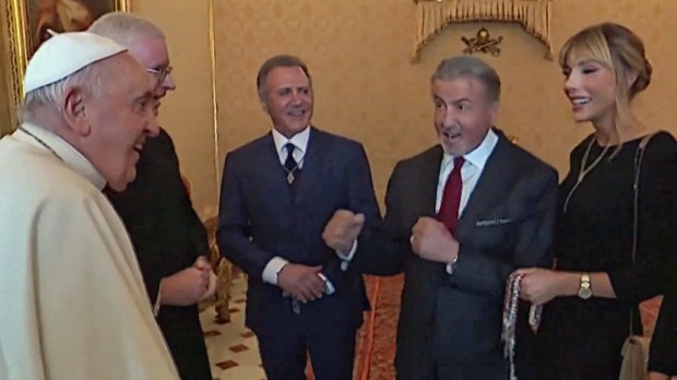 Sylvester Stallone u papieża Franciszka