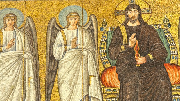 Jezus Chrystus i dwaj aniołowie