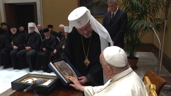 Biskupi Ukraińskiego Kościoła Greckokatolickiego na audiencji u papieża Franciszka