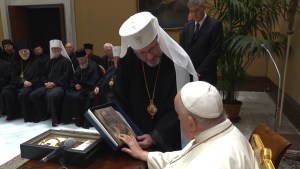 Biskupi Ukraińskiego Kościoła Greckokatolickiego na audiencji u papieża Franciszka