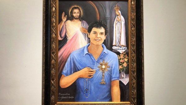 Painting of Blessed Carlo Acutis