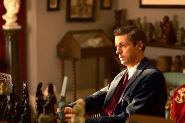 Matthew Goode as C.S. Lewis in "Freud's Last Session"