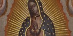 St. Elizabeth Ann Seton's painting of Our Lady of Guadalupe, DETAIL