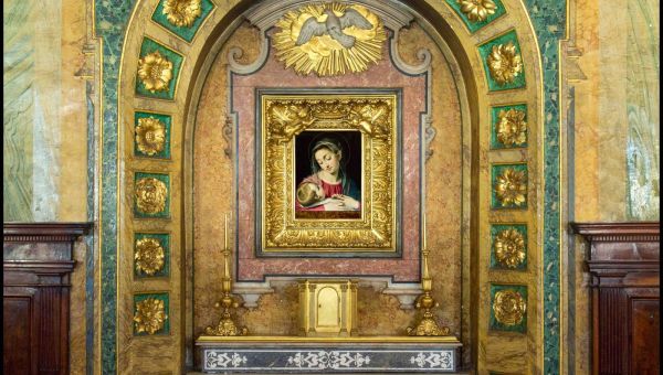 Obraz Matki Bożej z Dzieciątkiem autorstwa Gaetano