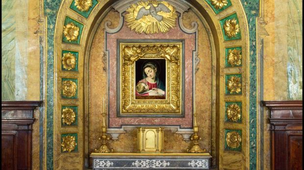 Obraz Matki Bożej z Dzieciątkiem autorstwa Gaetano