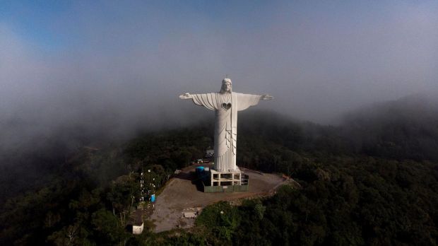 Pomnik Chrystusa Opiekuna ustawiony w Brazylii