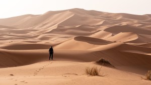 Człowiek na pustyni