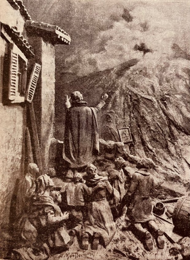 Św. Franciszek Ksawery Bianchi powstrzymuje lawę