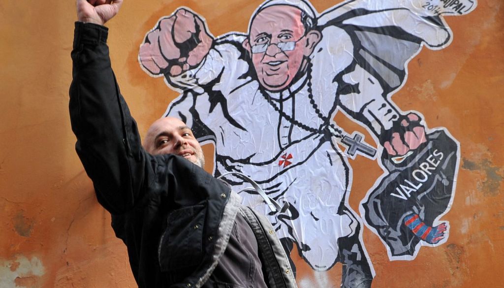 Graffiti na Wielki Post - ilustracje Maupala do oredzia papieża