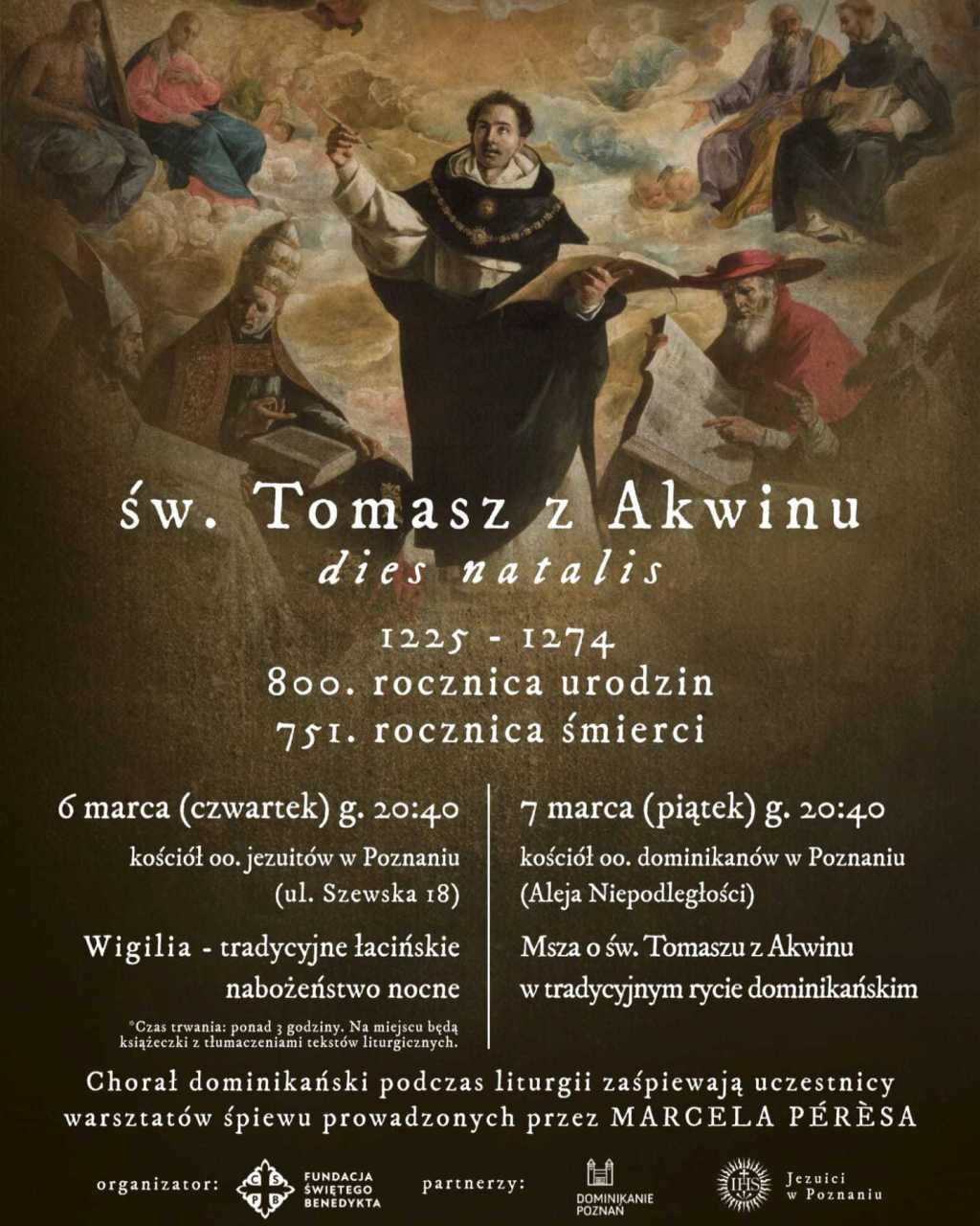 Celebracja uroczystości św. Tomasza z Akwinu