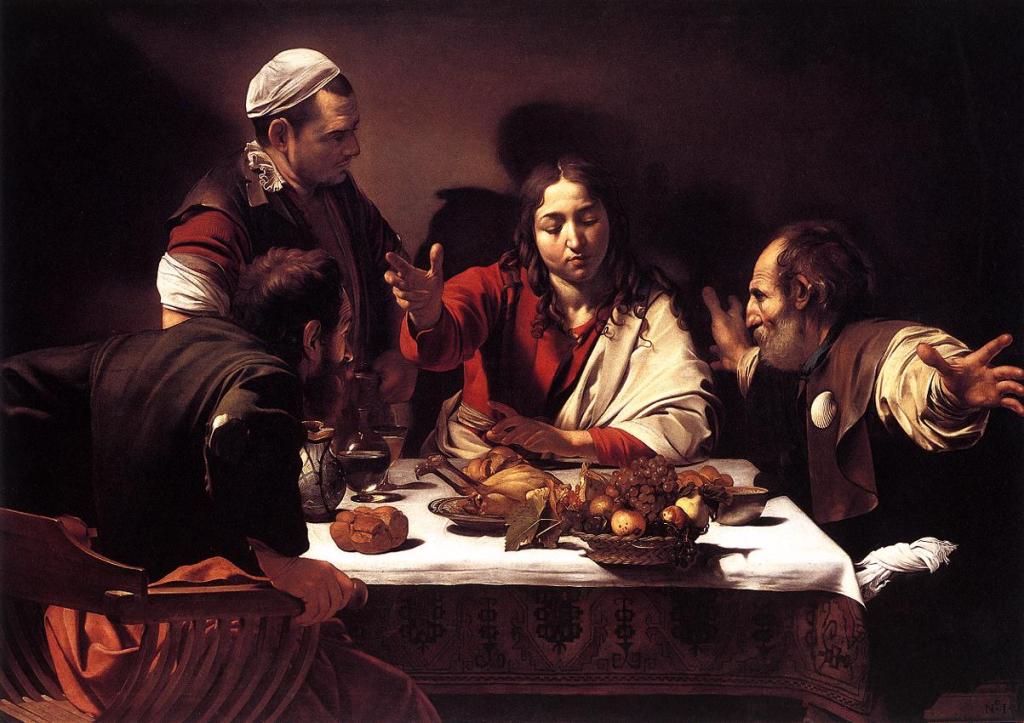 „Wieczerza w Emaus”, autorstwa Caravaggio
