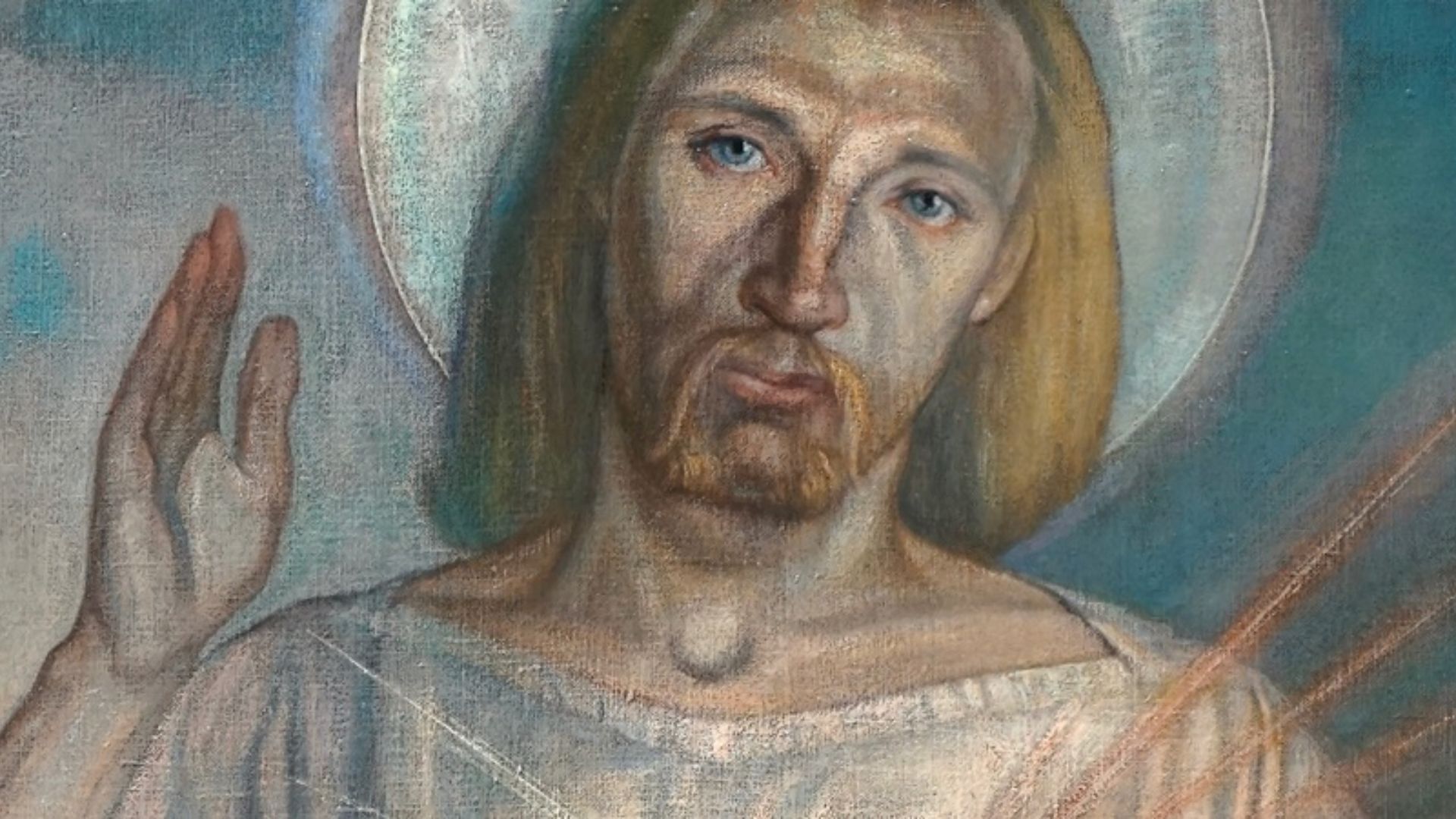 Obraz Jezusa Miłosiernego w kościele kapucynów w Warszawie
