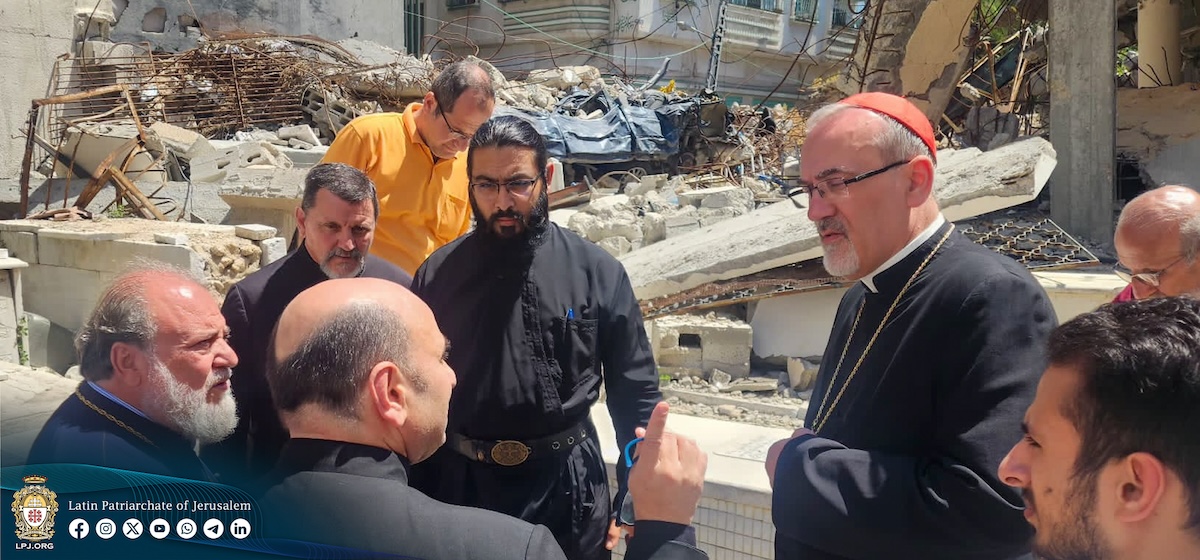 Latin Patriarch of Jerusalem visits Gaza City