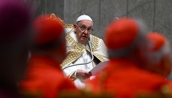 Pope-Francis-Vespers-prayer-Ascension-of-Jesus-Christ-holy-door-AFP