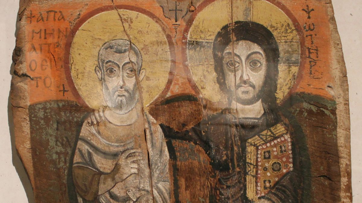 Ikona przyjaźni. Chrystus i św. Menas
