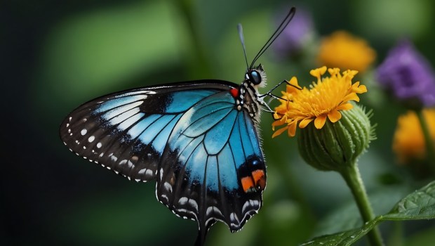 Motyl na kwiecie