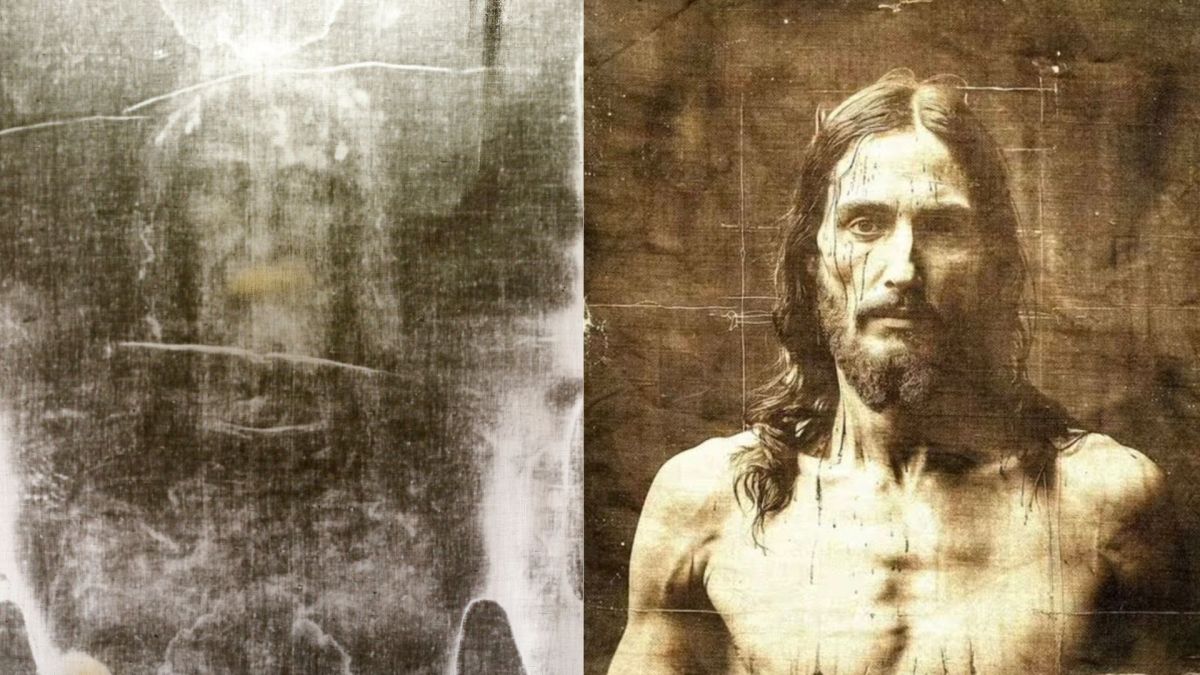 Twarz Jezusa na podstawie Całunu Turyńskiego