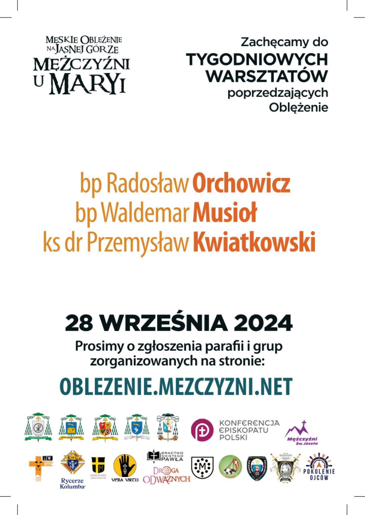 VIII Męskie Oblężenie na Jasnej Górze – zaproszenie