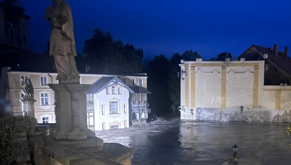 Zalana część Kłodzka 15.09.2024 wieczór