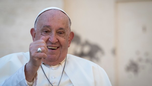 Pope Francis at the end of his weekly general audience at Saint Peter's Square in The Vatican on October 30, 2024