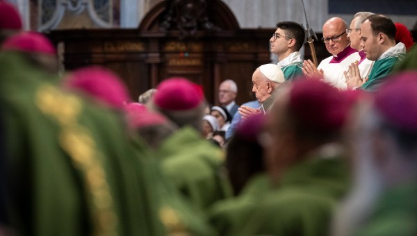 Pope Francis closing mass Synod of Bishops 2024 at St Peter's basilica