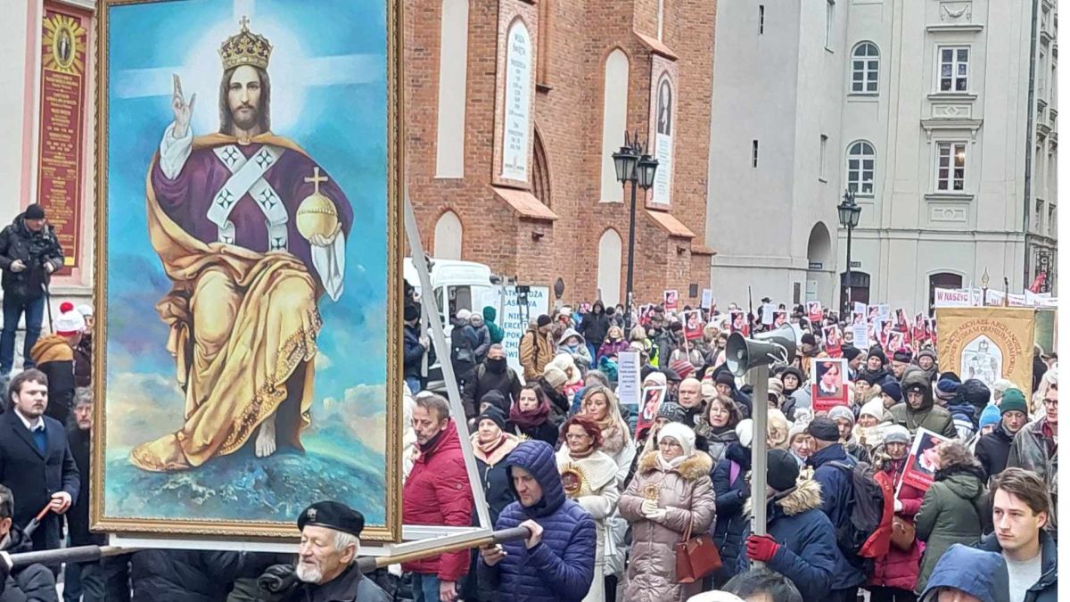 Orszak Chrystusa Króla w Warszawie