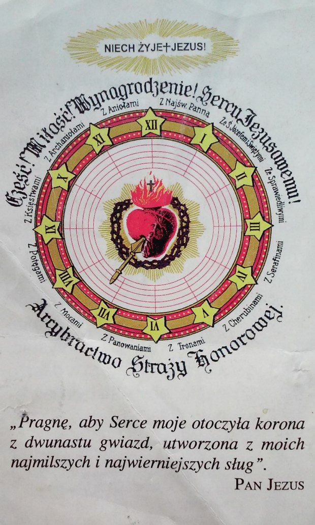Zegar Straży Honorowej Serca Jezusa