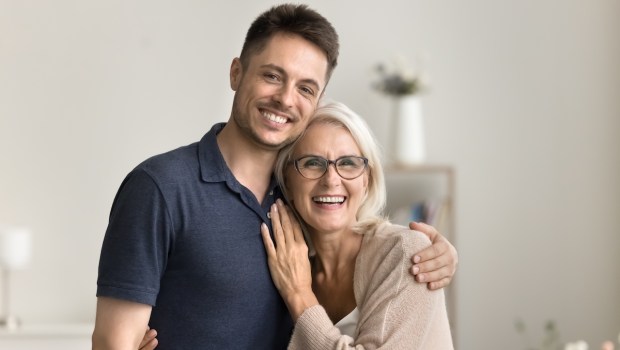 son and mother