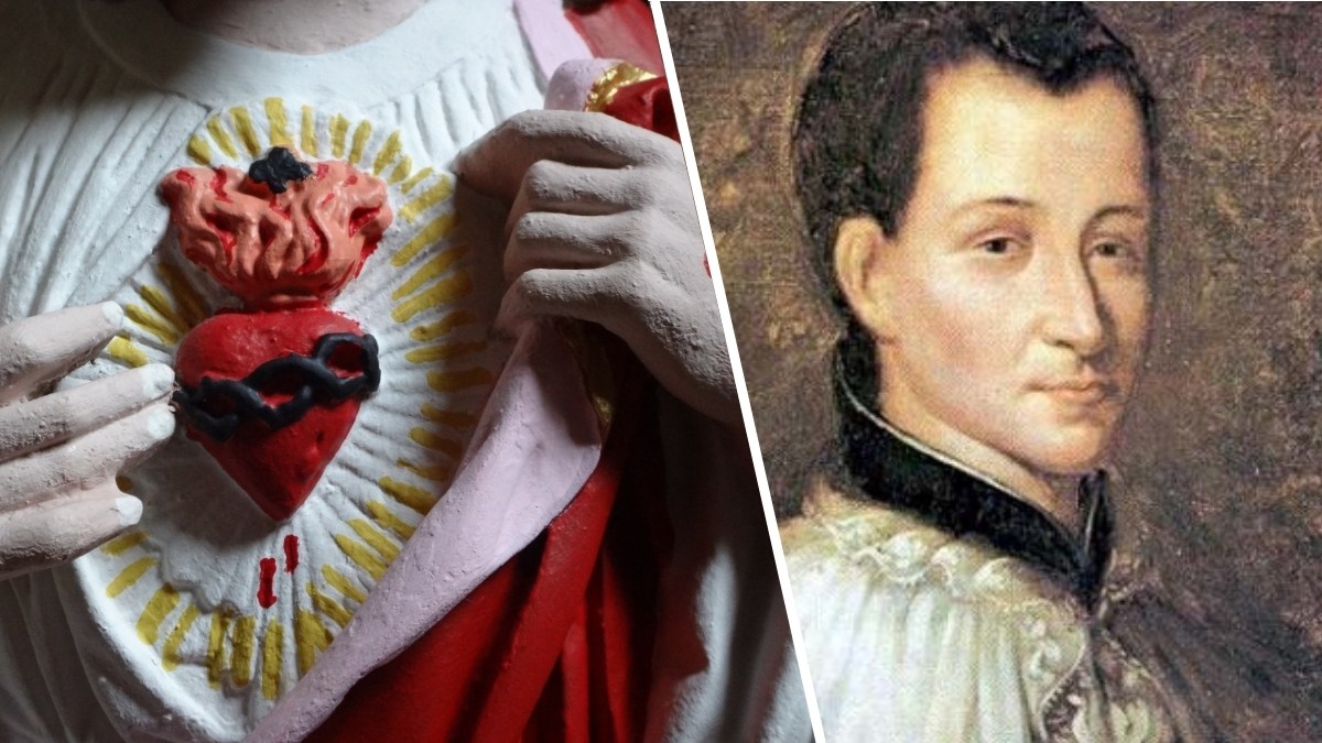 Serce Jezusa i św. Klaudiusz de la Colombiere