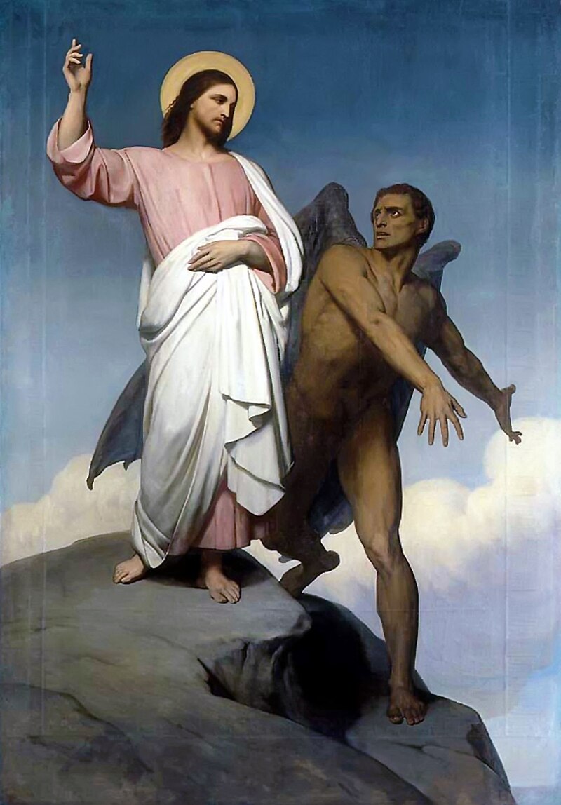 Ary Scheffer - The Temptation of Christ (1854)