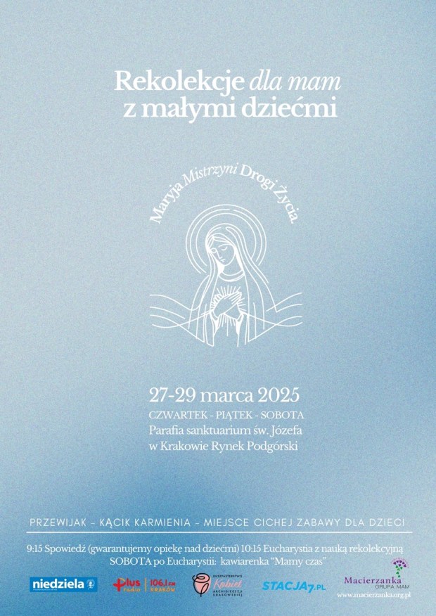 Plakat rekolekcji dla mam z dziećmi