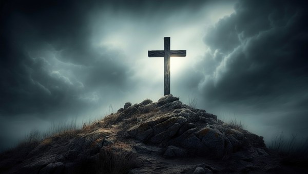 Krzyż Jezusa na wzgórzu