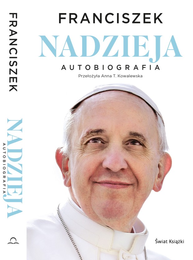 Okładka autobiografii papieża Franciszka „Nadzieja”