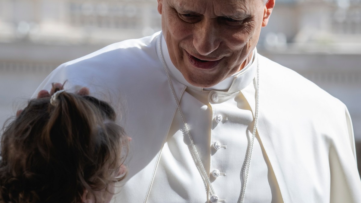Pope Leo XIV during his weekly general audience in St. Peter's Square at the Vatican, on June 4, 2025.
