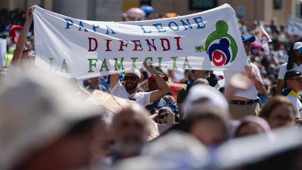 Pope Leo XIV celebrates the mass for the Jubilee of families, children, grandparents and the elderly, at St. Peter's square in the Vatican on June 1, 2025