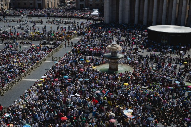 Pope Leo XIV celebrates the mass for the Jubilee of families, children, grandparents and the elderly, at St. Peter's square in the Vatican on June 1, 2025