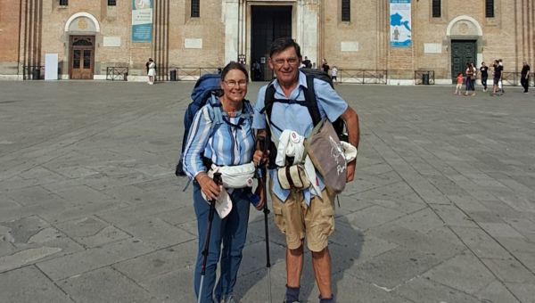 Christophe et Virginie, pèlerins de saint Martin