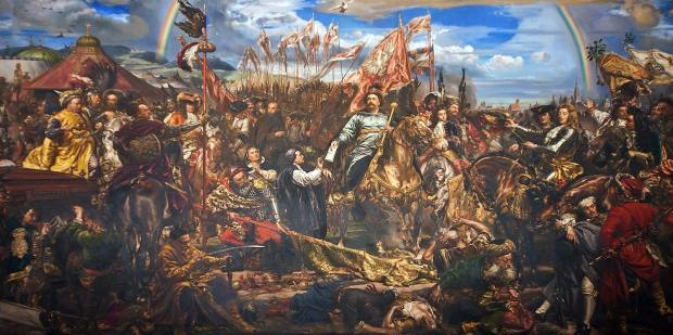 „Jan III Sobieski wysyła wiadomość o zwycięstwie papieżowi Innocentemu XI” – Jan Matejko