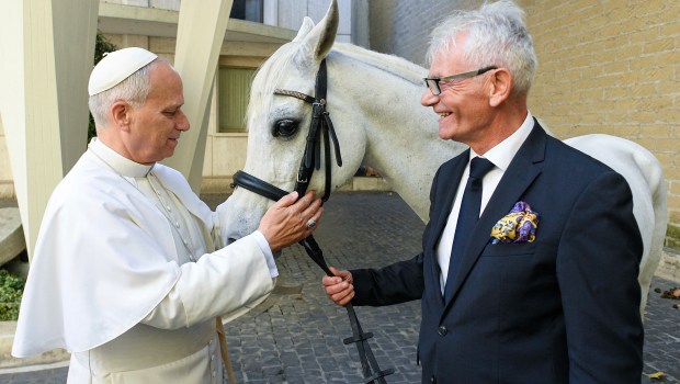 Pope Leo XIV, Andrzej Michalski, horse Proton