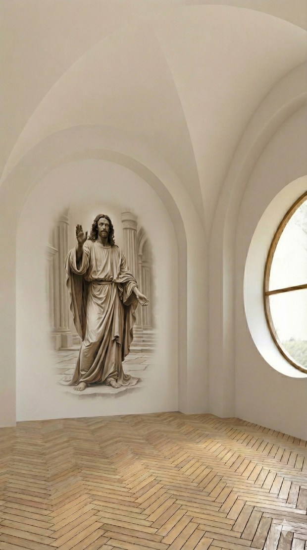 Druk_na_scianie_w_kosciele