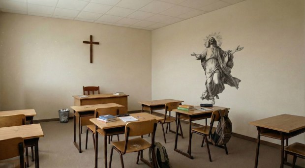 Druk_na_scianie_w_kosciele