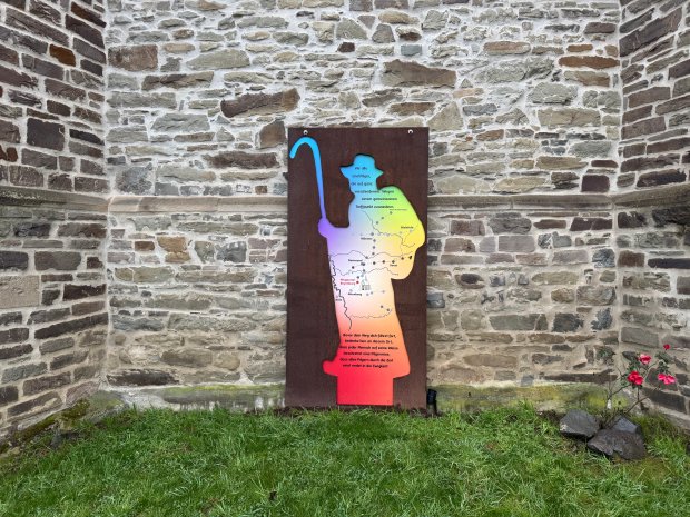 Mapa Camino de Santiago w Beyenburgu