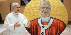 Papież Leon ma własną mozaikę. 1,3-metrowy portret zawiśnie w Bazylice św. Pawła