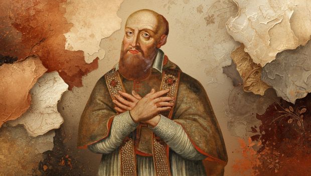 Saint Francis de Sales, 18th-century Portuguese school. Public domain photograph of 18th-century painting, free to use,