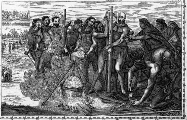 Scena męczeństwa pędzla Bressaniego (1657)