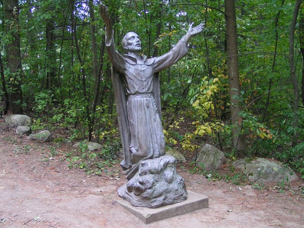 Posąg św. Jana de BreBrébeuf - Midland, Ontario, Canada