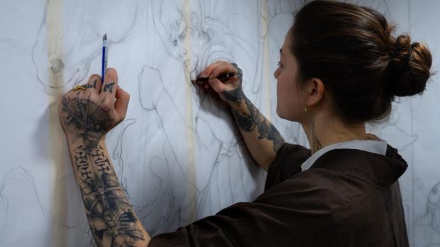 oceane-tatoueuse-salon-fresque-saint-georges