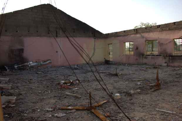 gss-chibok-borno-state-destroyed-by-boko-haram-14-April-2014
