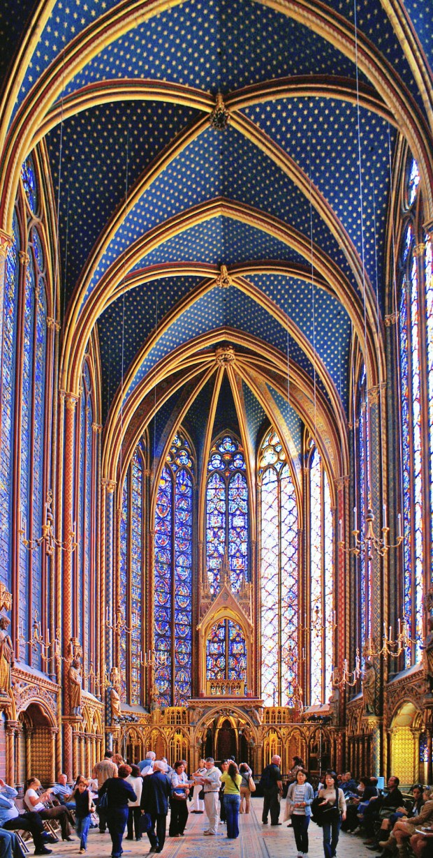 Wnętrze górnej Sainte-Chapelle